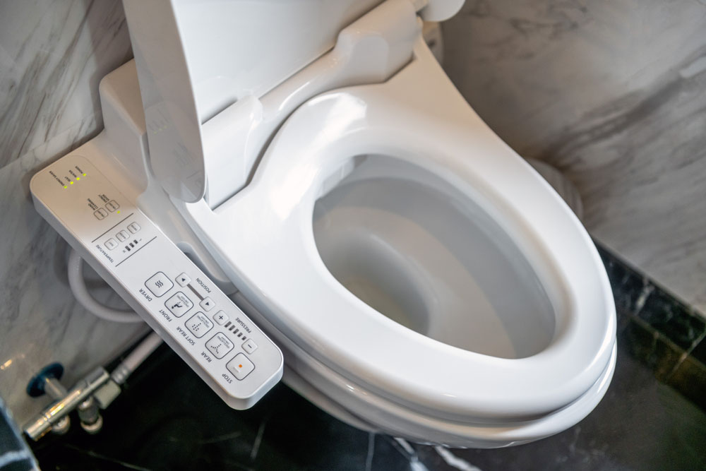 a smart toilet