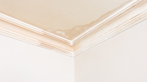 ceiling water leak damage
